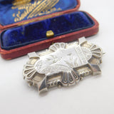 Victorian Aesthetic Sterling Silver Swallow Form Brooch 1880 Birmingham Antique