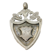 Sterling Silver 'Lewin's Mead Boys Club' Fob Medal Antique 1922 Chester