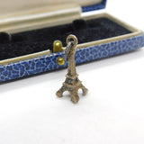 Sterling Silver Eiffel Tower Paris Souvenir Charm Pendant Vintage c1970