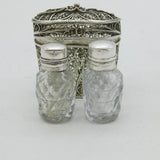 George III Filigree Sterling Silver Double-Scent Bottle Box Antique c1780s