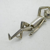 Unoaerre Italian Sterling Silver Large Articulated Dancer Pendant Vintage