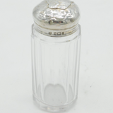 Victorian William Comyns Sterling Silver Cut Glass Vanity Jar Antique Birmingham