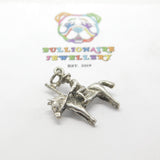 Sterling Silver Canadian Cavalry Soldier Charm Vinatge c1960