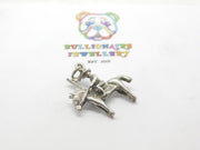 Sterling Silver Canadian Cavalry Soldier Charm Vinatge c1960