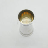 Bonzer Silver Plated Double-Ended Shot Measure Jigger Antique c1930s Art Deco