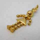 9ct Yellow Gold Articulated Doll Charm Pendant Vintage 1991 Birmingham
