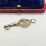 Sterling Silver 18th Birthday Commemoration Key Charm Pendant Vintage c1970