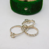 Sterling Silver Wedding & Engagement Ring Charm Pendant Vintage c1970