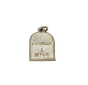 Sterling Silver Clovelly Milestone Charm Pendant Vintage c1970