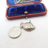 Sterling Silver Little Fishy Charm Pendant Vintage c1970