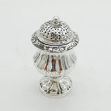 Georgian Indian Colonial Sterling Silver Salt Shaker Antique c1820 Calcutta