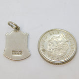 Sterling Silver Enamel Shield Torquay Souvenir Charm Pendant Vintage c1970