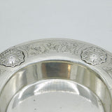 Liberty & Co Sterling Silver Floral Pattern Dish Antique c1920 Bernard Cuzner