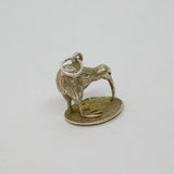 Sterling Silver Kiwi Bird New Zealand Souvenir Charm Pendant Vintage c1970s