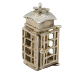 Sterling Silver Opening Phonebox Charm Pendant Vintage c1970s