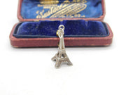 Sterling Silver Eiffel Tower Charm Pendant Vintage c1970