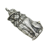 Sterling Silver Novelty Punch & Judy, Dog Toby Vesta Case Vintage London