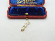 Sterling Silver Intertwined Diamond Paste Charm Pendant Vintage c1970