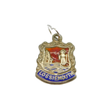 Sterling Silver Lossiemouth Enamel Shield Travel Souvenir Charm Vintage c1970s