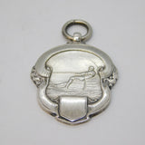 Sterling Silver Tug Of War Sporting Fob Medal Antique 1933 Birmingham Deco