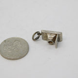 Sterling Silver Traditional Film Camera Charm Pendant Vintage c1970