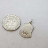 Sterling Silver Enamel Isle of Wight Charm Pendant Vintage c1970s