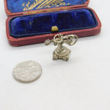 Sterling Silver Traditional Telephone Charm Pendant Vintage c1970