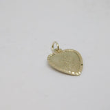 Sterling Silver Heart Shape St Christopher Travel Charm Pendant Vintage c1970