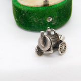 Sterling Silver Steam Engine Charm Pendant Vintage c1970