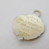 Sterling Silver & Enamel Masonic Fob Medal Vintag 1950 London