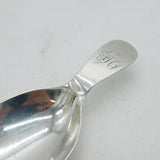 George III Sterling Silver Leaf Form Tea Caddy Spoon Antique c1800 London