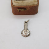 Sterling Silver Banjo Guitar Charm Pendant Vintage c1970