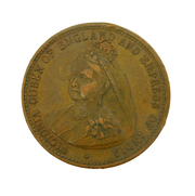 Queen Victoria Diamond Jubilee Commemorative Medallion Antique 1897