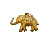 Rolled Gold Good-Luck Elephant Charm Pendant Vintage c1970s