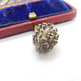 Sterling Silver Prickly Hedgehog Charm Pendant Vintage c1970