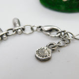 Pilgrim Sterling Silver Danish Design Ball & Purple Glass Bracelet Vintage