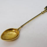 Swedish Sterling Silver Gilt & Enamel Saggitarius Teaspoon Antique c1930