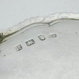 George III Sterling Silver Salver Tray Antique 1771 London, Ebenezer Coker