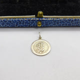 Sterling Silver St Christopher Patron of Travel Charm Pendant Vintage c1970
