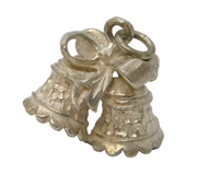Sterling Silver Ringing Bells Charm Pendant Vintage c1970s