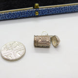 Sterling Silver Beer Lidded Stein Tankard Charm Pendant Vintage c1970