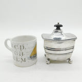 Victorian Sterling Silver Modernist Tea Caddy Antique 1898 London