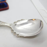 Norwegian Silver Plated Souvenir Map Spoon Antique c1920 Art Deco