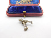 Sterling Silver Man Playing Football Charm Pendant Vintage c1970