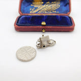 Sterling Silver Lady that Lives in a Shoe Charm Pendant Vintage c1970