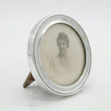 Edwardian Sterling Silver Circular Picture Frame Antique c1905 Birmingham