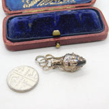 Sterling Silver Eastern Style Water Jug Charm Pendant Vintage c1970