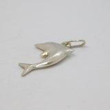 Sterling Silver Dolphin Charm Pendant Vintage c1970