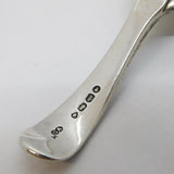 Victorian Sterling Silver Shell Bowl Tea Caddy Spoon Antique 1866 London