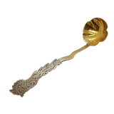 19th Century Dutch .934 Standard Silver Gilt Condiment Spoon Antique c1840